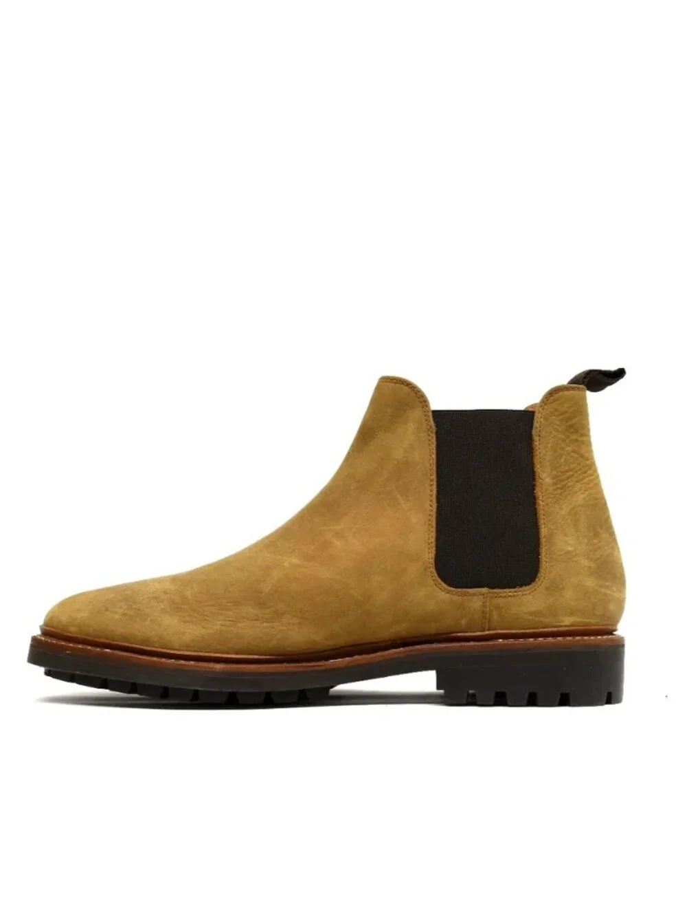 New! Allen Edmonds Wren Chelsea Boot Suede Tan 10.5 D DD509A 7744 Goodyear Welt